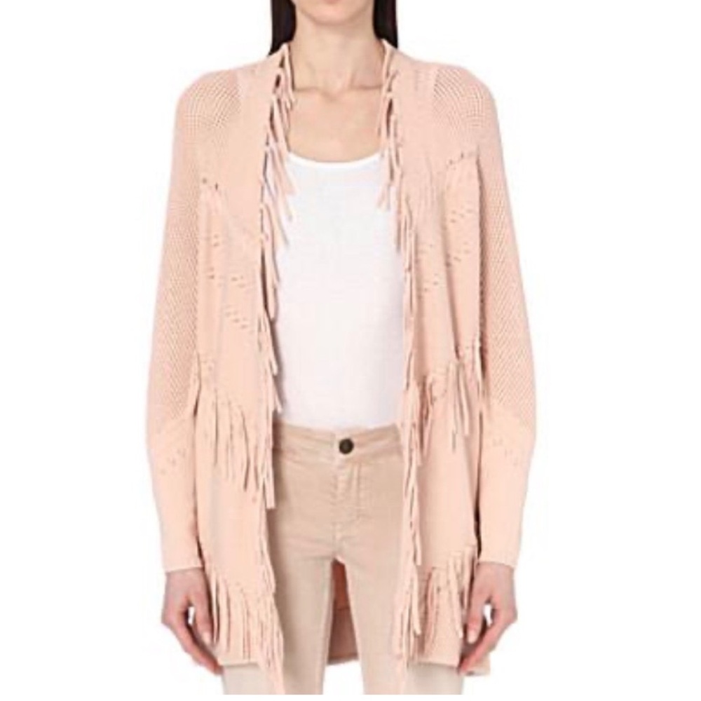 Maje fringe cardigan